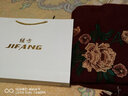 继方 刺绣女士披肩围巾两用冬季加厚洋气斗篷貂绒婚礼旗袍外搭送妈妈 刺绣款-酒红 实拍图