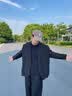 顶峰保罗（Dingfengbaoluo）百搭西装上衣外套男春夏季高级轻奢休闲纯色文艺简约X233黑色L 实拍图