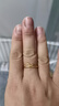 潮宏基 心动拉丝黄金戒指女士足金素圈指环手饰送女友新年礼物 计价 约1.05g 实拍图