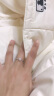 莱绅通灵求婚钻戒女结婚订婚18K金钻石戒指送礼物女王桂冠礼物 【真爱表白】K白 共约13.5分 14号【付款后25天发货】 实拍图