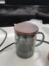 忆壶茶（YIHUTEA） 玻璃茶杯茶水分离水杯带过滤泡茶杯办公室耐热茶具喝绿茶杯子 【一体成型】木亭杯 400ML 实拍图
