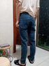 真维斯（Jeanswest）春秋季牛仔裤男宽松休闲直筒长裤男2026新款百搭修身裤子 雾霾蓝 32 腰围二尺五 实拍图