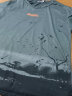 爵少夏季冰丝短袖t恤男士2021新款潮牌学生冰感体恤内搭半袖上衣服男T 深灰 M 实拍图