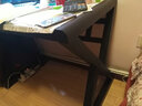 元优钢化玻璃电脑桌台式家用单人游戏电脑桌椅网咖桌子多人位简单书桌 升级款全黑 长100*宽60*高75 实拍图