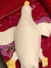 艾洛迪大白鹅毛绒玩具公仔娃娃儿童婴儿排气枕宝宝安抚枕头趴睡胀气大鹅 爱洛黄(3D安抚豆豆款）97cm 实拍图