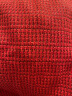 颜域西装领小香风外套女士2023新款冬季时尚气质复古红色短款上衣 红色 M/38 晒单实拍图