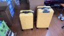 不莱玫大容量行李箱万向轮学生拉杆箱男旅行箱女密码箱22英寸 黄色 实拍图