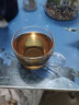 忆壶茶 功夫茶杯套装加厚耐热玻璃茶杯品茗杯带把手水杯主人杯家用杯架 【2只】150ML透明品饮杯 实拍图