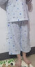 红豆儿童睡衣男女童春夏薄款纯棉家居服套装长袖裤空调服J3269水蓝110 实拍图