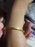老庙黄金手镯足金三生三世福牌金镯子送妈妈老婆生日节日礼物 福牌60#：约7.2g 实拍图