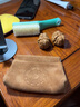 蓝莲之季 文玩牛皮袋核桃收纳袋星月菩提手串挂件首饰收纳袋包紫檀储物袋 NP13【弹簧链 单个核桃包】 实拍图