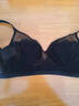 安致儿 文胸薄款内衣女性感大码显小收副乳胸罩透明蕾丝聚拢无钢圈超薄 黑色 75B （34=75BCD通杯） 实拍图