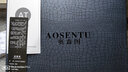 AOSENTU【大牌直降 原装直邮】精选牛皮手工定制 舒适透气真皮男靴马丁靴 黑色单鞋 41-255 实拍图