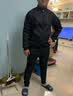 纽凯利（NUCKILY）自行车骑行服秋冬季公路车男士外套速干长袖上衣防风保暖长裤套装 繁星-黑色套装NJ525+NS358 2XL 【推荐体重80-85kg】 实拍图