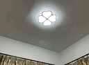 卧室灯吸顶灯圆形遥控led灯具简约现代温馨浪漫薄家用房间灯 薄四叶草 直径50cm  36w无极 实拍图