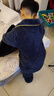 噜噜牛儿童睡衣男童冬季加厚三层夹棉男孩小孩宝宝中大童家居服 A82003-深蓝色 120 (10码 建议身高115-125) 实拍图