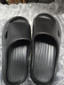 百慕倾臣 新款凉拖鞋女款夏季户外穿居家EVA舒适软底防滑浴室情侣凉鞋男士 黑色 40-41 适合39-40 实拍图