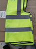 反光马甲道路施工建筑工地环卫反光背心交通警示马夹透气反光衣 加厚拉链过肩款 荧光黄 均码 实拍图