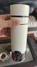 JRINKTEEA品牌茶水分离车载双层玻璃杯男士女一键速开盖杯泡茶水杯车用杯 akiu冰银（双杯共用杯盖）350ml 实拍图