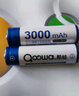 QOOWA 18650锂电池3.7V充电电池大容量强光手电筒专用尖头 2节装 实拍图