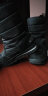 艾索维（E.SOV）防水棉鞋防滑中筒靴雪地棉加厚保暖雪地靴男女情侣同款 品牌优质毛黑色 36 实拍图