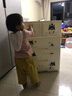 纳份爱加大加厚卡通抽屉式收纳柜婴儿童衣柜塑料储物柜玩具整理柜五斗柜 60面宽高冷哈哈（加厚顶层带锁） 四层 实拍图
