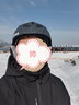 酷峰 专业滑雪头盔男女儿童成人滑雪装备雪盔保暖安全帽护具单板双板 裂纹黑（无雪镜） L码（头围59-61CM） 实拍图