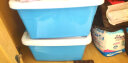 张无忌 塑料收纳箱透明收纳盒子有盖整理箱家用储物箱 天空蓝色 【大号】长38宽27高22厘米 实拍图