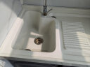 顾家家居（KUKA）洗衣机一体柜伴侣台盆阳台洗衣机柜太空铝洗衣柜G-07401 110CM|轻奢灰左盆|右盆找客服 实拍图