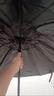 全自动雨伞手动大号黑胶晴雨两用伞男女遮阳伞防晒抗风折叠太阳伞 【手动款】8骨推荐款升级加厚黑 实拍图