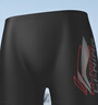 李宁（LI-NING）泳裤男平角泳衣防尴尬速干大码温泉款泳裤泳帽两件套装031黑红XXL 实拍图