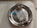 HUYO 蒸凉皮锣锣316不锈钢蒸面皮锣锣家用做凉皮的工具双耳不粘凉皮盘 无耳凉皮锣锣23cm【中号】送三件套 实拍图