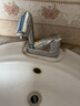 华厦金牛面盆水龙头洗手盆洗脸池冷热水卫生间双孔三孔可旋转水龙头二合一 合金韩版不含进水管 实拍图