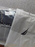 NAUTICA UNDERWEAR诺帝卡商务男士家居服纯棉居家睡衣翻领两件套装男品牌正品 灰色【100%纯棉 亲肤精致】 L 实拍图