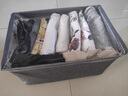 友纳（YOUNA）衣服裤子收纳筐神器衣柜分层家用收纳箱布艺分格盒衣物折叠整理箱 大号-高级灰【带盖防尘】 实拍图
