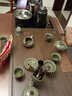 忘艺（WANGYI） 黑陶功夫茶具套装家用整套横行茶盘陶瓷茶杯茶壶办公室客厅家用 哥窑整套茶具套装 14头 实拍图