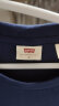 Levi's【全新升级】李维斯2024春夏新版情侣同款短袖T恤logo印花简约 藏蓝色0002 M 实拍图