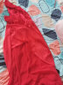 柏格伦三亚旅游衣服超仙红色沙滩裙女夏季长裙拍照大红裙海边度假连衣裙 L 红色 晒单实拍图