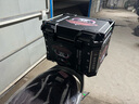 星骑侠光阳racing X150铝合金尾箱usr125afr赛艇250后备箱300佛沙350 45L熊猫大师黑尾箱+靠+碳钢底座 实拍图