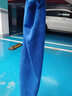 浩宝洗车毛巾磨绒加厚型超细纤维干发巾擦车毛巾擦玻璃用吸水抹布420g 加厚型蓝色 30*70CM 实拍图
