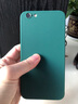 果不凡 适用苹果6splus手机壳磨砂iphone6/6splus保护套简约镜头全包防摔液态硅胶软壳 【暗夜绿】-磨砂防指纹 苹果6P/6SPlus 5.5寸 实拍图