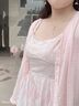 欧迪惠法式连衣裙女装2025年夏季新款初恋温柔风碎花吊带裙子女衣服套装 粉色开衫+吊带裙 L 实拍图