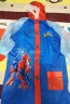 迪士尼儿童雨衣雨披男童书包位幼儿小学生雨衣 19173蜘蛛侠XXL码 实拍图