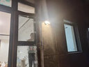 居成( JUCHENG )户外走廊灯人体感应LED阳台灯室外防水庭院过道墙壁灯 黑壳-暖光  户外壁灯【标准款】 实拍图
