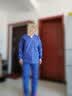 迪塞雅男女纯棉刷手服长袖洗手衣医生隔离工作服短袖刷手衣手术室衣宠物 100%全棉【蓝色】女长袖套装 L 实拍图