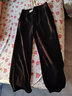 浪莎雪尼尔阔腿裤女春秋高腰垂感直筒阔腿裤百搭显瘦休闲裤子女 实拍图