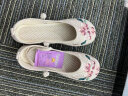 娟的绢 老北京布鞋女单鞋夏季民族风绣花鞋中式平跟软底厚底古风汉服鞋 米色(偏小，需拍大一码的) 38 晒单实拍图