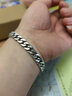 罗泰老银匠925银霸气男士复古手链潮时尚个性马鞭链刻字手环 手链长19cm（适合手腕周长17cm） 实拍图