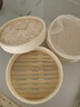 竹杉缘笼屉竹蒸笼家用蒸笼竹制商用小笼包蒸屉蒸包子竹编小蒸锅蒸格竹子 外径20cm常规款-2笼1盖+2蒸布 实拍图