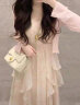 艾珠儿（Aizhuer）新款连衣裙2024夏季法式初恋气质温柔风吊带仙女甜美套装裙子夏天 粉色开衫+吊带裙 M 晒单实拍图